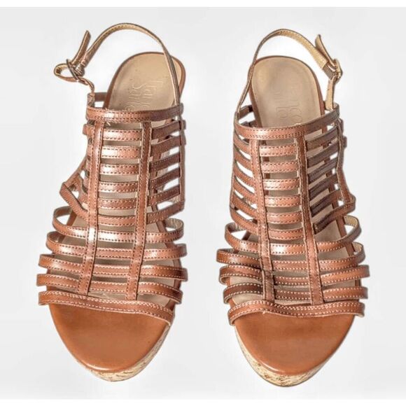 FRANCO SARTO Sombre Strappy Wedge Sandal Size 9 - Picture 4 of 7